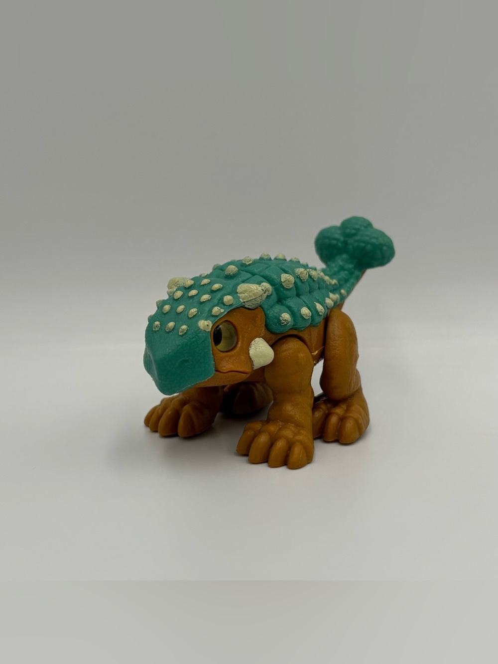 RARE Jurassic World Imaginext Camp Cretaceous Bumpy Ankylosaurus Mini Figure Toy